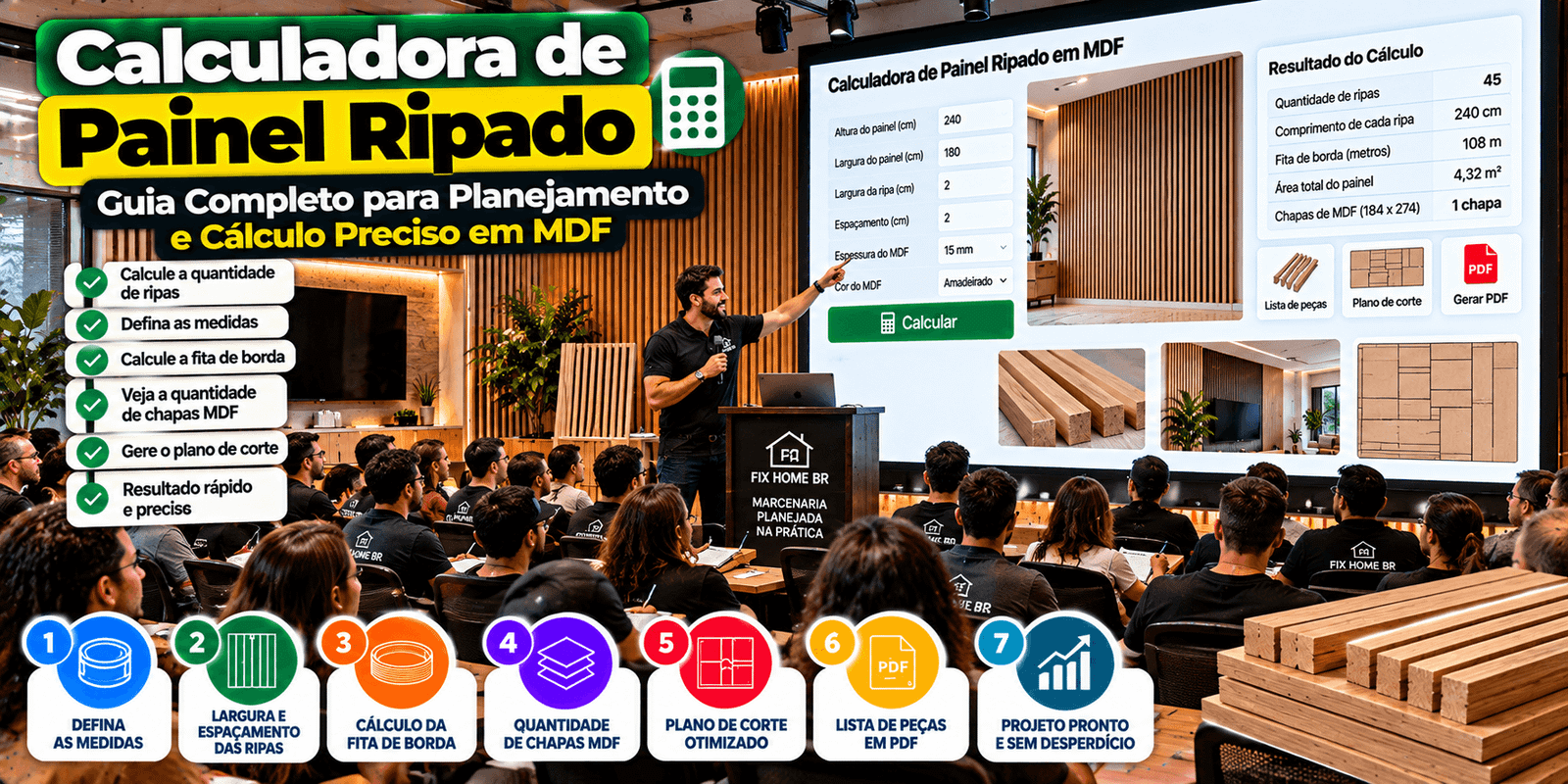 Calculadora de Painel Ripado: Guia Completo para Planejamento e Cálculo Preciso em MDF
