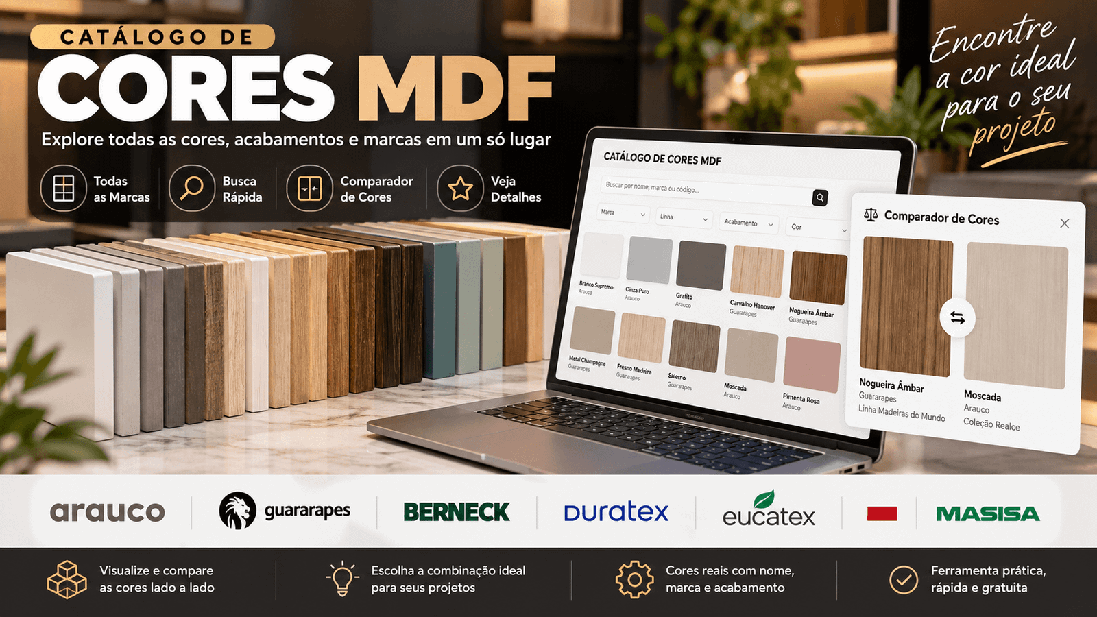 Catálogo de Cores MDF
