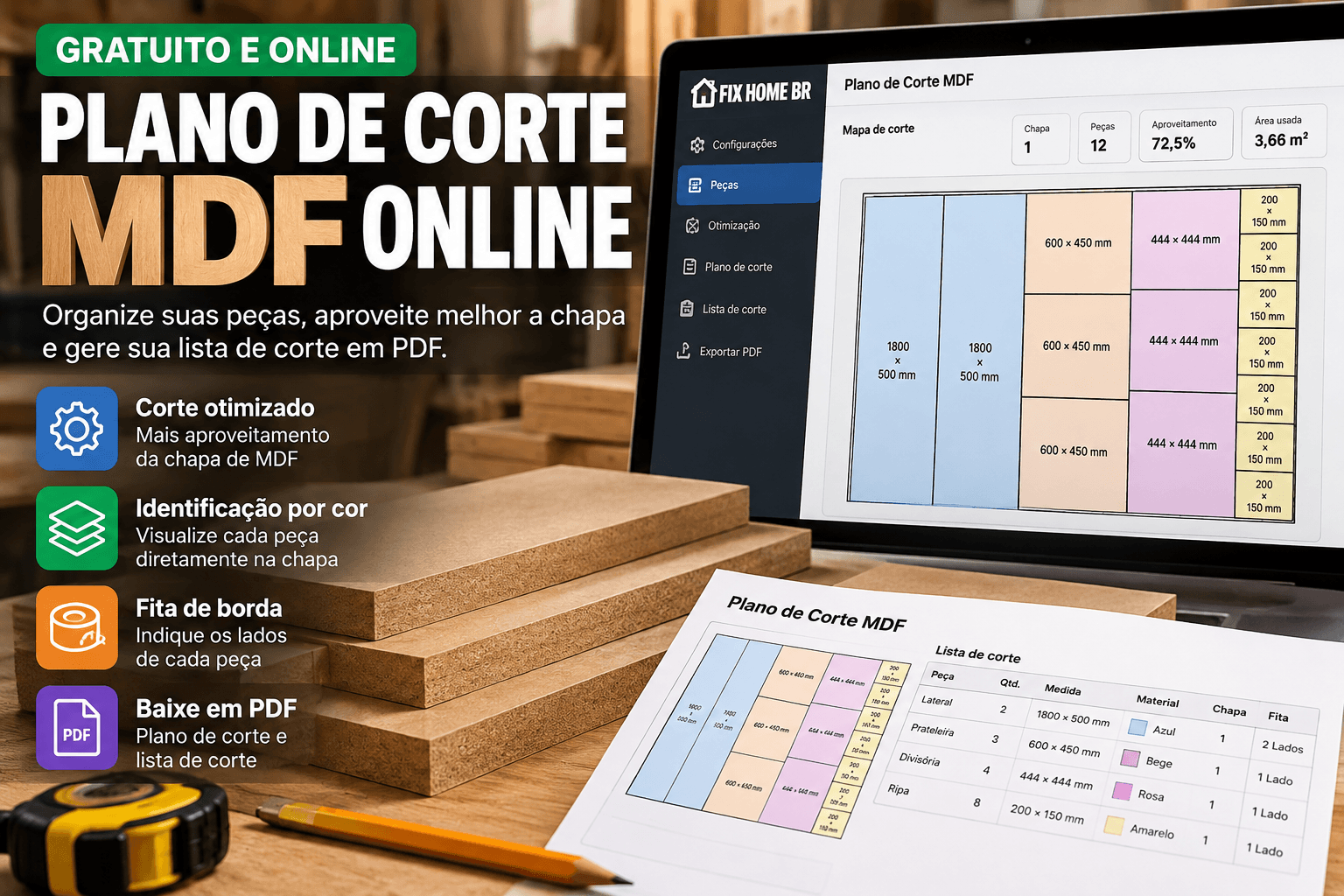Plano de Corte PRO