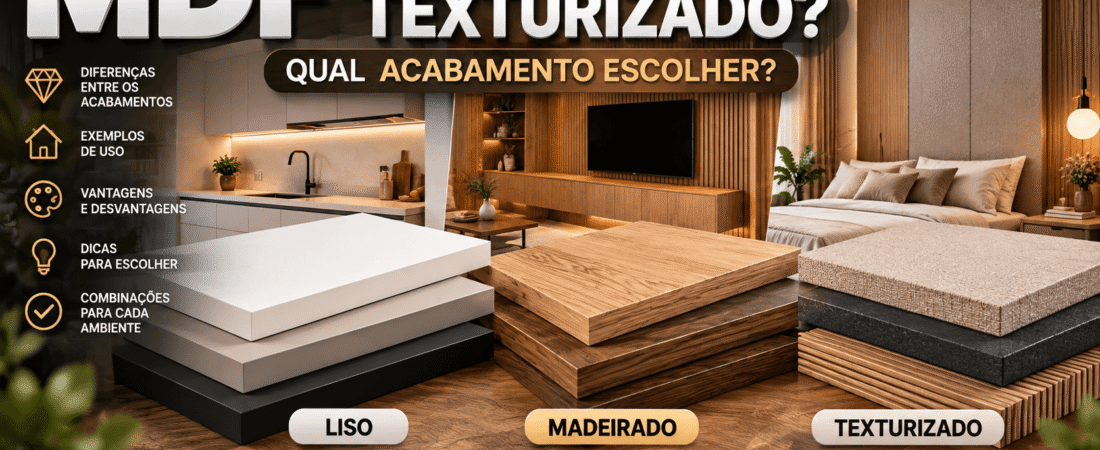 MDF Madeirado, Liso ou Texturizado: Qual Acabamento Escolher?