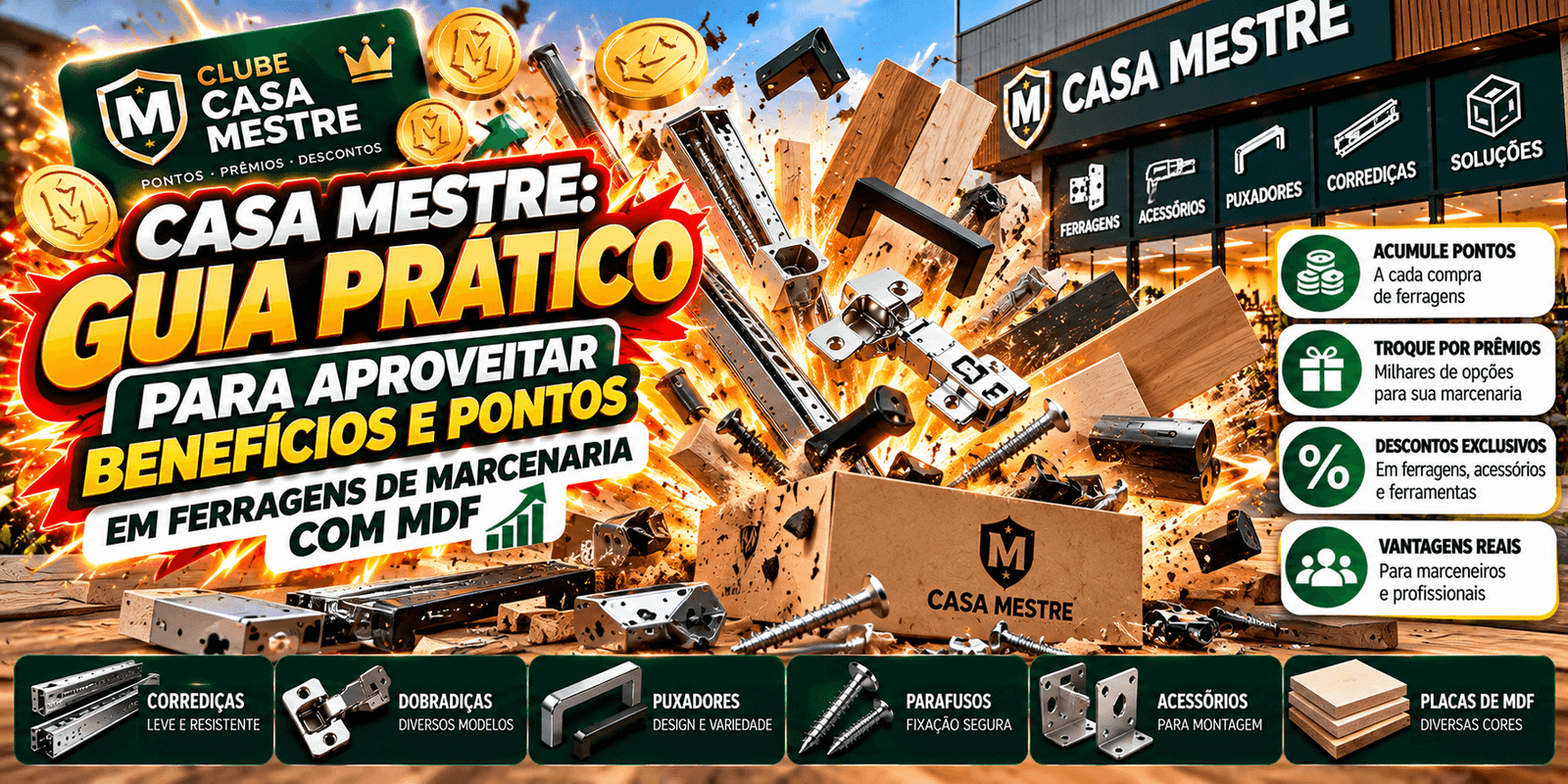 Casa Mestre: Guia Prático para Aproveitar Benefícios e Pontos em Ferragens de Marcenaria com MDF