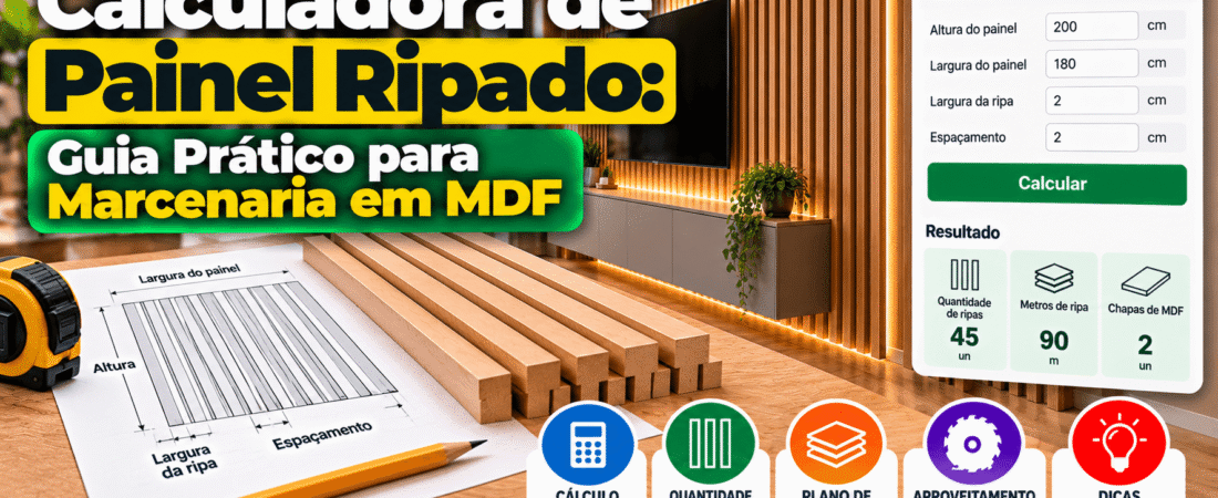 Calculadora de Painel Ripado: Guia Prático para Marcenaria em MDF