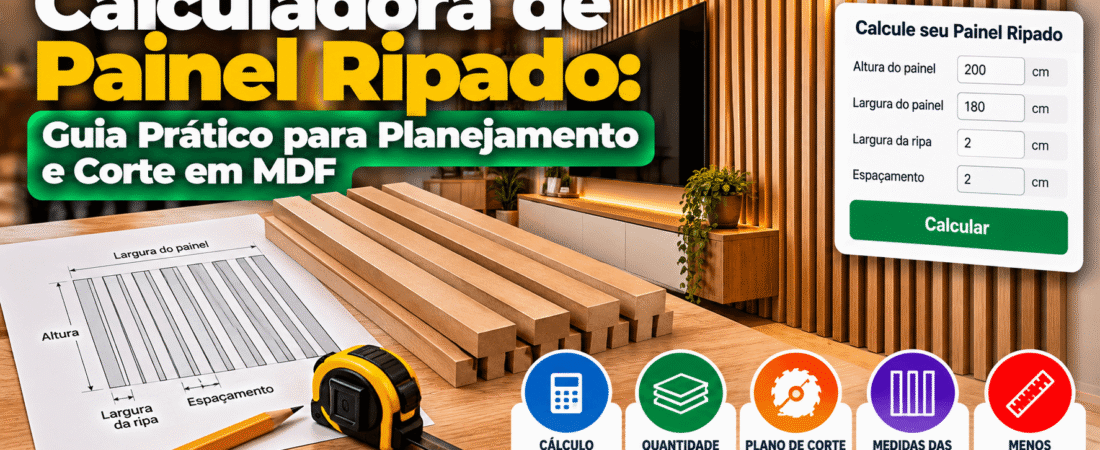 Calculadora de Painel Ripado: Guia Prático para Planejamento e Corte em MDF
