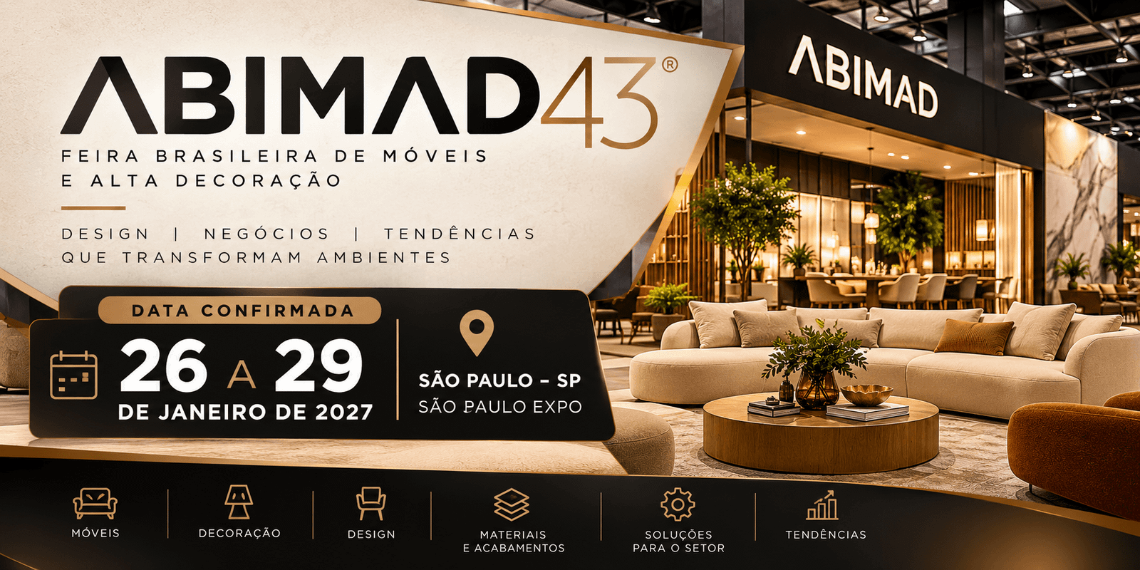 ABIMAD 43 2027: Datas, Local e Credenciamento