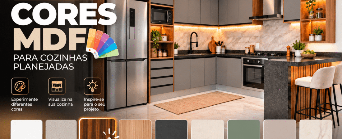 Simulador de Cores MDF para Cozinhas Planejadas