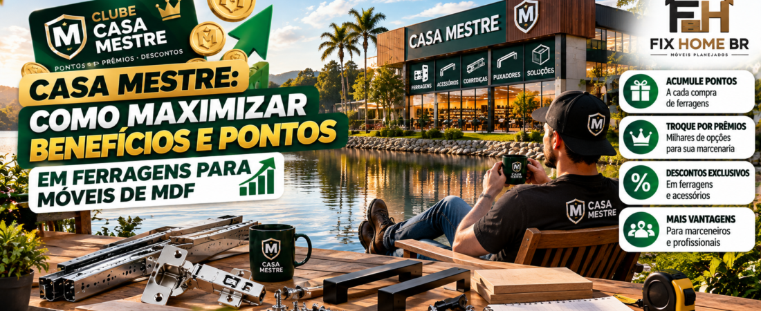 Casa Mestre: Como Maximizar Benefícios e Pontos em Ferragens para Móveis de MDF