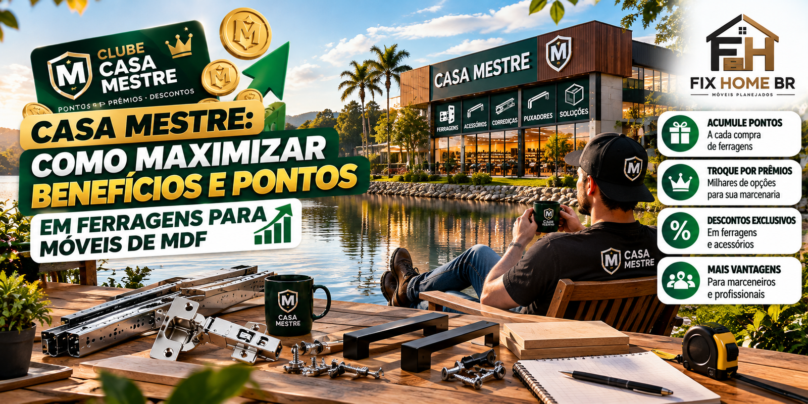 Casa Mestre: Como Maximizar Benefícios e Pontos em Ferragens para Móveis de MDF