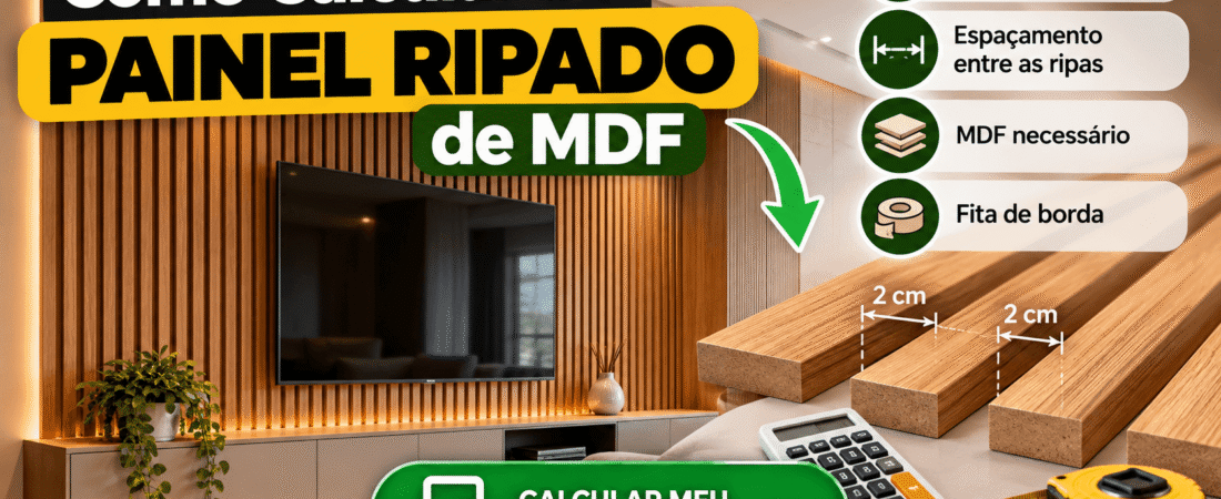 Como Calcular um Painel Ripado de MDF: Medidas, Ripas e Espaçamento