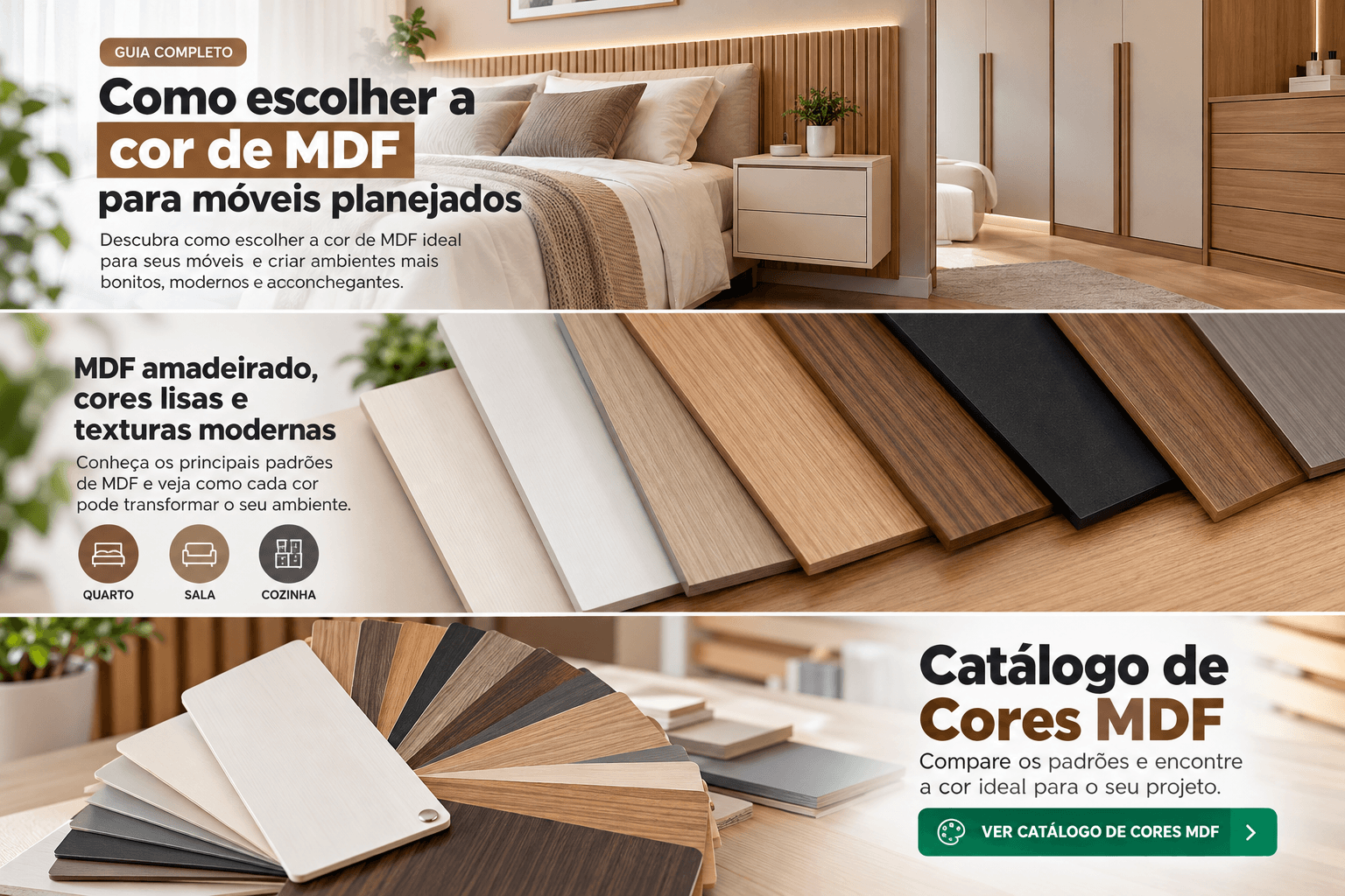 Como Escolher a Cor de MDF para Móveis Planejados