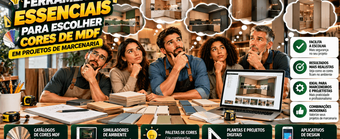 Ferramentas Essenciais para Escolher Cores de MDF em Projetos de Marcenaria