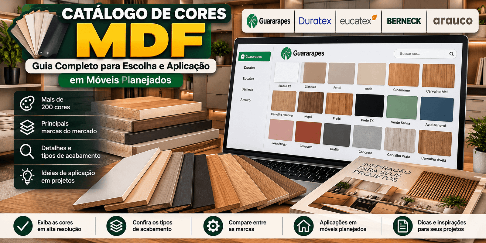 Catálogo de Cores 2027 MDF: Guia Completo para Escolha e Aplicação em Móveis Planejados