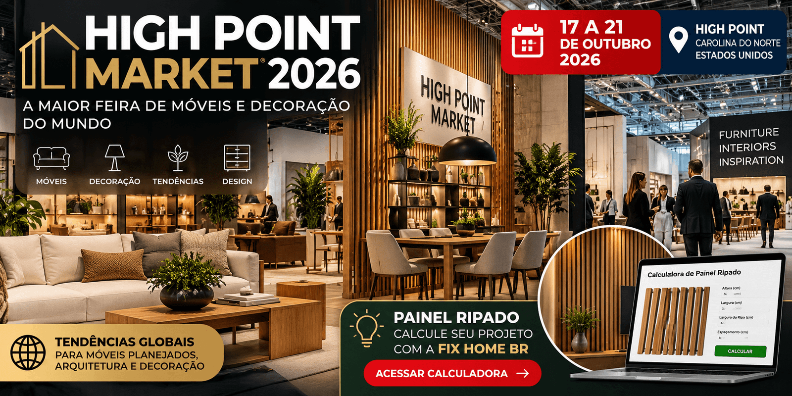 High Point Market 2026 começa amanhã: feira mundial de móveis e decoração