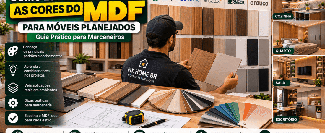 Como Escolher e Aplicar as Cores do MDF para Móveis Planejados: Guia Prático para Marceneiros