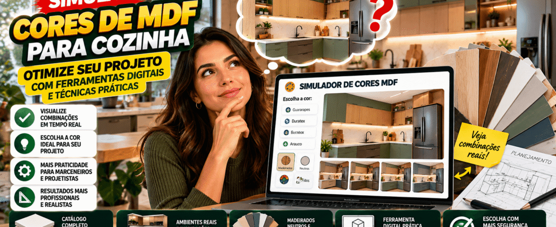 Simular Cores de MDF para Cozinha: Otimize seu Projeto com Ferramentas Digitais e Técnicas Práticas