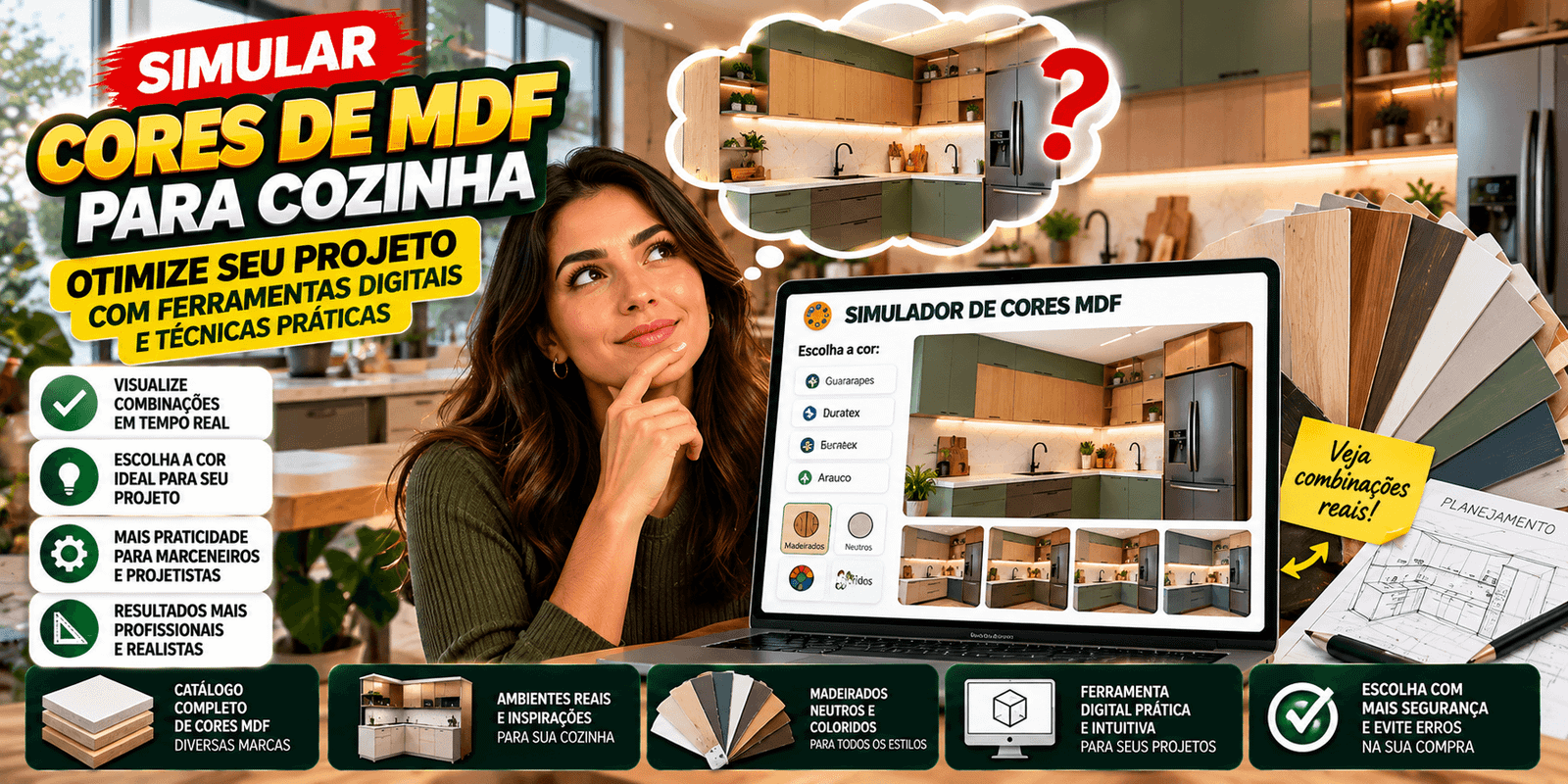 Simular Cores de MDF para Cozinha: Otimize seu Projeto com Ferramentas Digitais e Técnicas Práticas