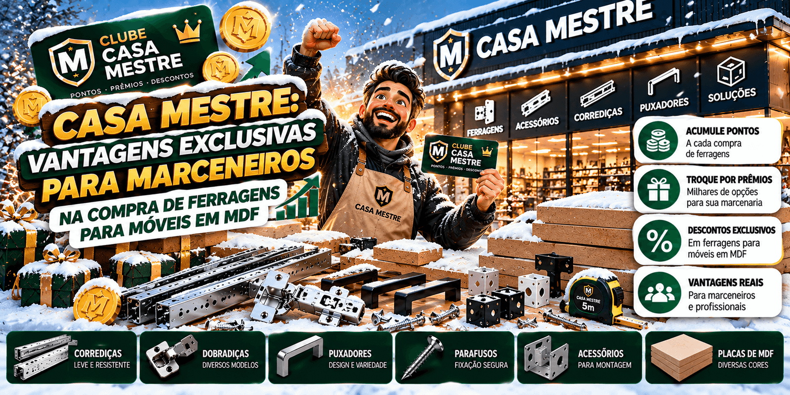 Casa Mestre: Vantagens Exclusivas para Marceneiros na Compra de Ferragens para Móveis em MDF